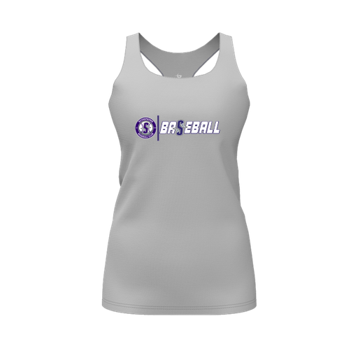 [FT0TRBGY-FYS-LOGO1] Decker Racerback Tank Top (Female Youth S, Gray, Logo 1)