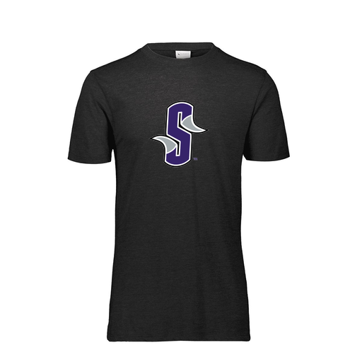 [FTSCUBBK-AS-LOGO3] Decker Men's Tri-Blend T-Shirt - Short Sleeve (Adult S, Black, Logo 3)