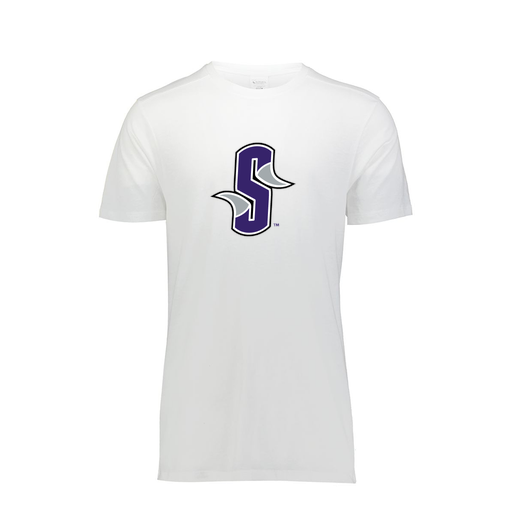 [FTSCUBWH-AS-LOGO3] Decker Men's Tri-Blend T-Shirt - Short Sleeve (Adult S, White, Logo 3)