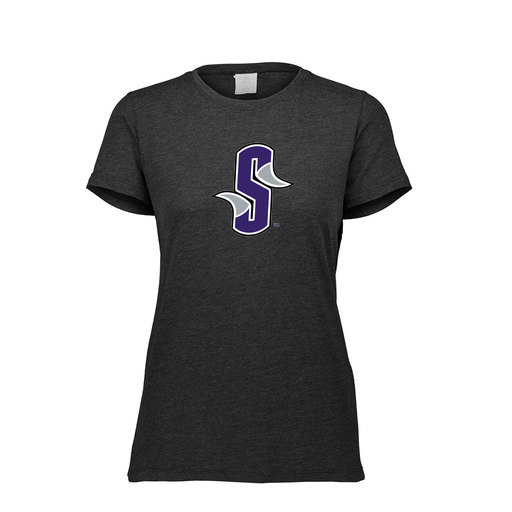 [FTSCUBBK-FAXS-LOGO3] Decker Women's Tri-Blend T-Shirt - Short Sleeve (Female Adult XS, Black, Logo 3)