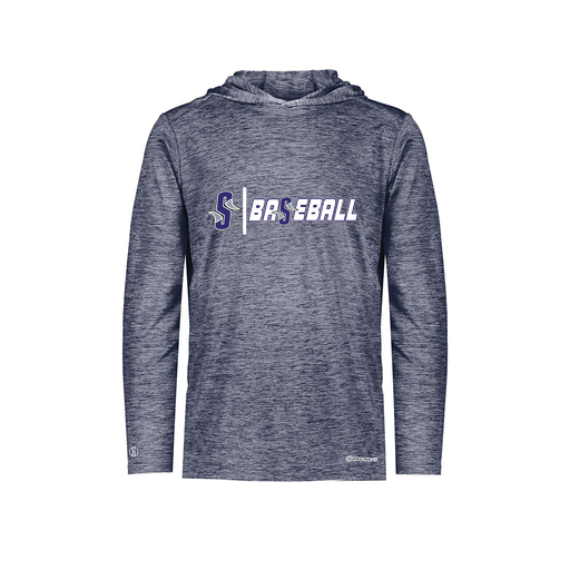 [FOLHCGNV-YS-LOGO2] Decker Youth Charge Hoodie (Youth S, Navy, Logo 2)