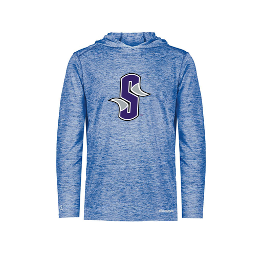 [FOLHCGRY-YS-LOGO3] Decker Youth Charge Hoodie (Youth S, Royal, Logo 3)