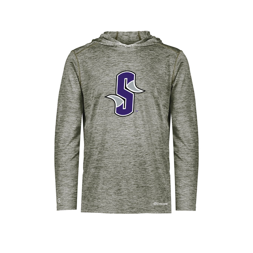 [FOLHCGGY-YS-LOGO3] Decker Youth Charge Hoodie (Youth S, Gray, Logo 3)