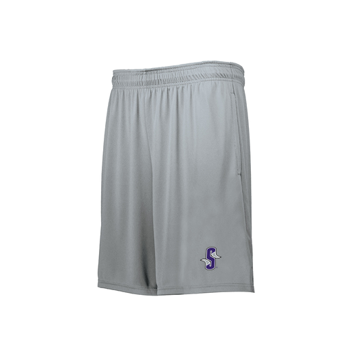 [229511.099.XS-LOGO3] Decker Men's Swift Short (Adult XS, Silver, Logo 3)