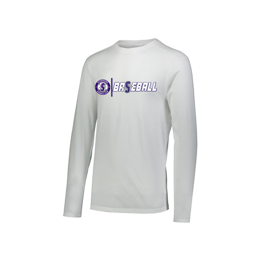 [FTLCUBWH-YS-LOGO1] Decker Youth Tri-Blend T-Shirt - Long Sleeve (Youth S, White, Logo 1)